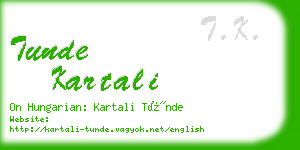 tunde kartali business card